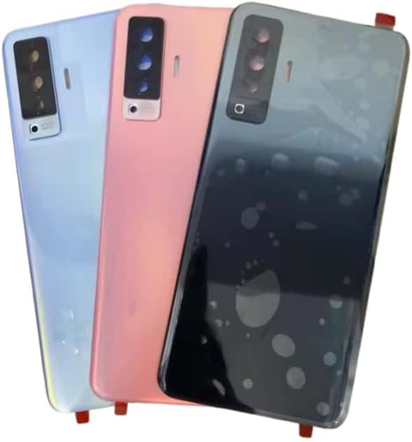 YOOOKOOO Compatible Rear Back Cover for vivo X50 5G – Battery Door Housing Replacement Part (Black)