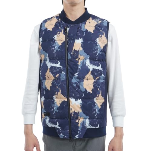 [I[N[] xXg SKULL DIAGONAL DOWN VEST (66V) BLUE STORM PRINT XL({TCY2XL)