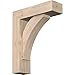 Ekena Millwork BKT0604X18X22THR05SDF Thorton Block Bracket w/Offset Brace, 18" D x 22" H Rustic Wood, 5 1/2" W Douglas Fir (Smooth)