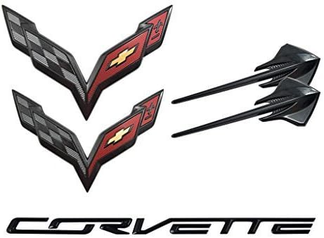 2014-2019 Chevrolet C7 Corvette Carbon Flash Emblem Kit 23465587
