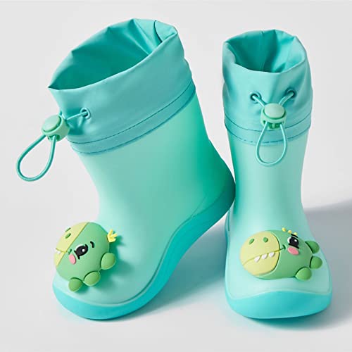 sfdgfhyf Kids Rain Boots Toddler Rain Shoes Children 𝐰aterproof Boots for Boys and Girls Warm Bundle Muzzle3