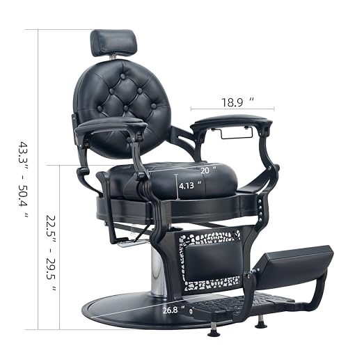 Mans-Barber-Chair-Heavy-Duty-Barber-Chairs-Vintage-Salon-Chair-Hydraulic-Recline-Beauty-Spa-Styling-Equipment-Rounded-Cushioning-with-Puckered-Button