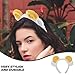 Baluue Sheep Horns Headband Soft Plush Hair Hoop with Elastic Band for Spa Facial Makeup Party Cosplay Accessories Adults Kids