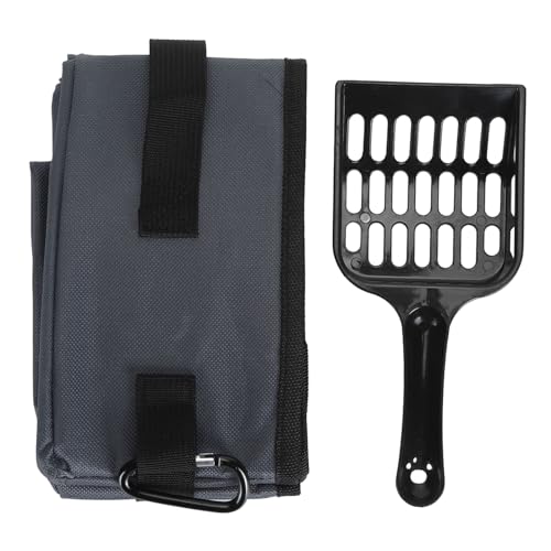 Arenero para gatos plegable Arenero de viaje de tela Oxford 600D Fácil de limpiar Arenero para gatos reutilizable Arenero portátil para viajes de camping (l)