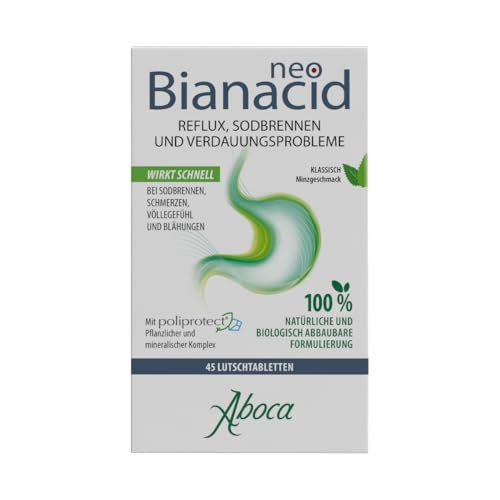 NeoBianacid Tabletten bei Reflux Magensäure Sodbrennen & Magenschmerzen natürliches Medizinprodukt von Aboca