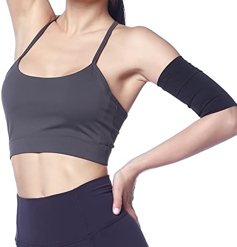 RIJING Sports Bra for Women Running Workout Tank Topsmedium Support Yoga Bra with Removable Pads(Complimentary Phone Armband)