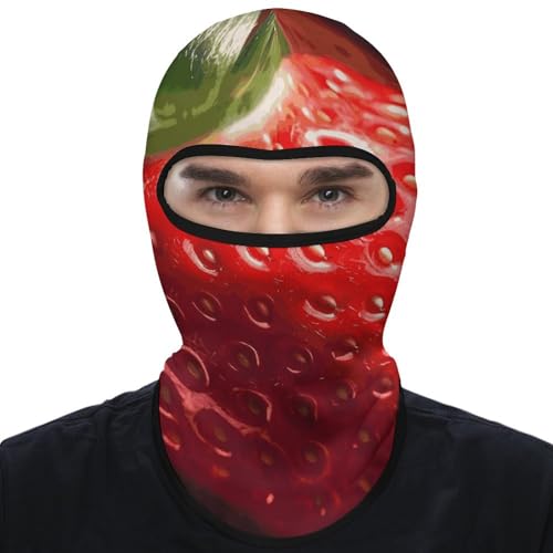 Balaclava Mask for Men Ski Mask for Women Strawberry Full Face Mask Face Cover for Cycling miniatura 1