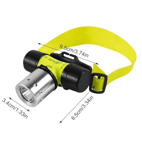 Faro delantero impermeable y linterna frontal de buceo para natación 2
