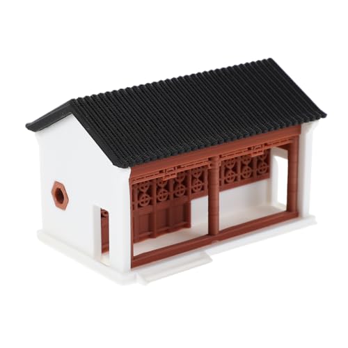 FIXOSHEE Miniature Chinese Pagoda Ornament Sturdy Mini Landscape Pavilion Model for Bonsai Aquarium Zen Garden DIY Craft Desktop Decoration