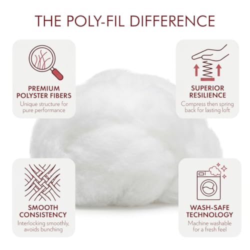 Image of Poly-Fil Fairfield Original Fiber Fill Stuffing, Premium Polyester 20lb Box