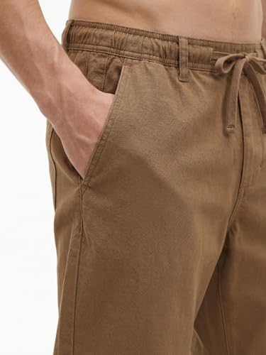 Image of Nobero Chino Pants for Men | Oversized Fit | Multiple Pockets | Elasticated Waist | Casual & Utility Wear