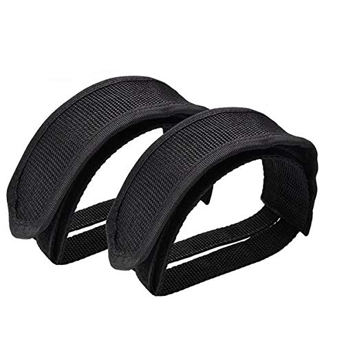 関連商品：YFFSFDC 自転車 ストラップベルト サイクリング ペダルバンド 滑り止め マジックテープ式 自転車ペダルのつま先クリップ 2枚入りの商品画像
