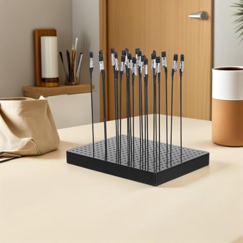 Kit de pintura para miniaturas que evita manchas y huellas con soporte de secado y pinzas 5