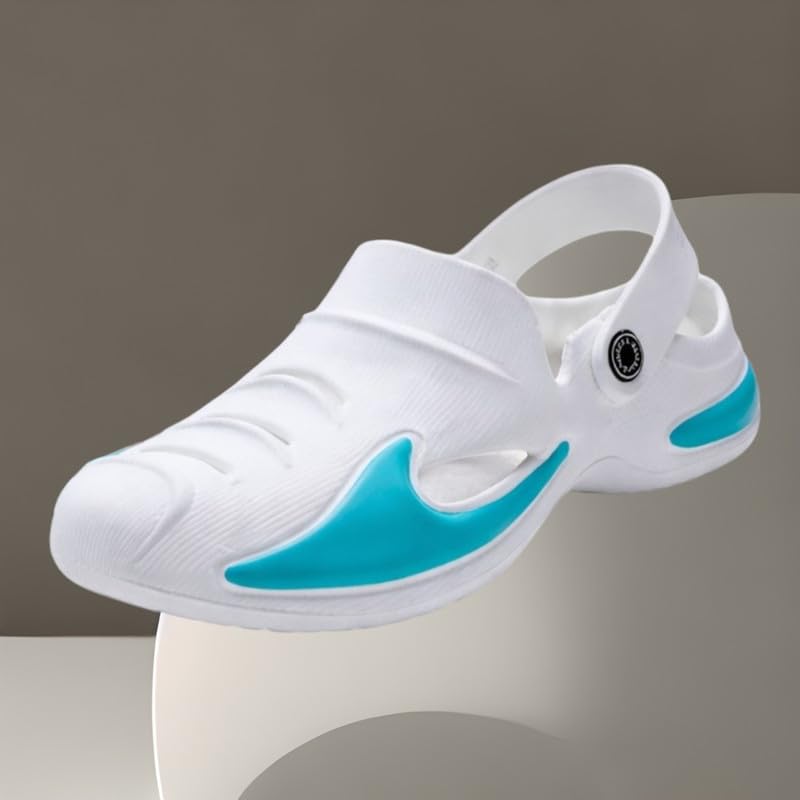Image of Men's Comfort Clogs - Ergonomic Slip-On Shoes with Cushioned Footbed, Durable Non-Slip Sole, Perfect for Work, Garden & Travel. Comfortable, Lightweight, Breathable Garden Shoes with Non-Slip Sole for Indoor & Outdoor Use,