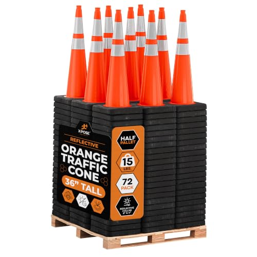 Image of Xpose Safety 36 Inch Orange Traffic Cones