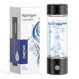 OEOP Hydrogen Water Bottle, 2200PPB in 3 Mins Hydrogen Water Generator, SPE PEM Technology, 14oz Portable Hydro Water Machine for Home, Travel, Gym | Best Health Gift for Family & Friends