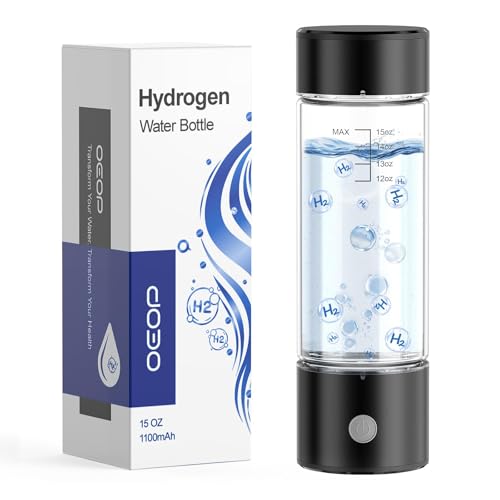 OEOP Hydrogen Water Bottle, 2200PPB in 3 Mins Hydrogen Water