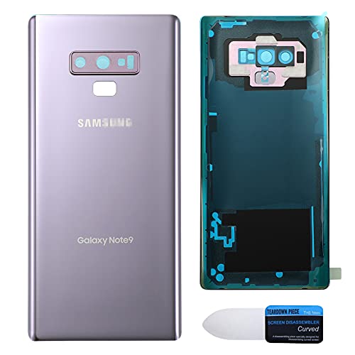 Generic Maya Replacement Back Glass Cover Back Battery Door wPre-Installed Camera LensFrame, Adhesive & Removal Tool Samsung Galaxy Note 9- All Models N960 All Carriers (Lavender Purple)