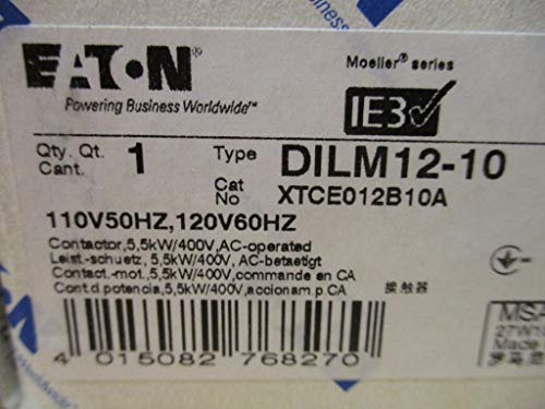 Contactador Magnético IEC, 120V AC, 12 A, 1NO, 3 polos miniatura 2
