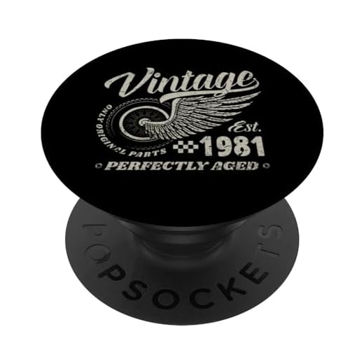 1981 Vintage Cumpleaños Retro Edición Limitada Hombres Mujer PopSockets PopGrip Intercambiable