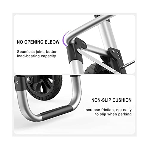 QUANLI Faltbarer Einkaufstrolley, praktische Aufbewahrung, zusammenklappbarer Einkaufstrolley mit Oxford-Tuchtasche… – Bild 5