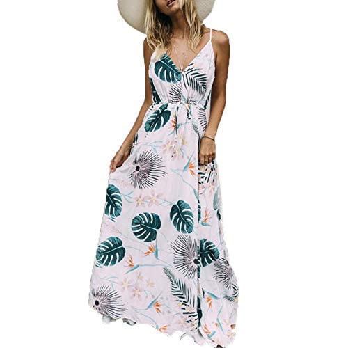 WorldCare® Outdoor Women t Sleeveless Long Ension Beach ess Printed V-Neck Lace-up Halter awstring Color Size L97231 | Pack of 1