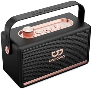 Caixa de Som Portátil Bluetooth 5.3 - Som Stereo 360° com Grave P...