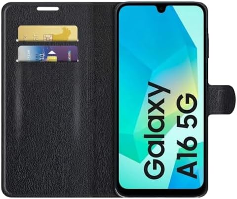 Capa Carteira Para Samsung Galaxy A16 A16 5g Case Flip Couro Prem...