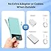 Portable Charger for iPhone,13800mAh Slim Power Bank with Built-in Cables & AC Wall Plug,All in One 4 Outputs USB C Fast Charging Battery Pack Travel Essential for iPhone 17/16/15/14,Android (Green)