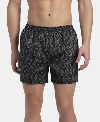 Image of Jockey 8222 Men Super Combed Mercerized Cotton Woven Checkered Inner Boxers with Ultrasoft and Durable Inner Waistband (Pack of 2, Colors & Prints May Vary)