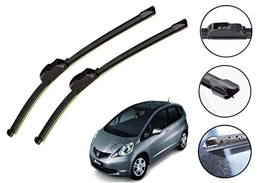 Image of Auto Hub Car Wiper Blades Compatibility With Jazz Old - Set of 2 Pcs (D-24,P-14)