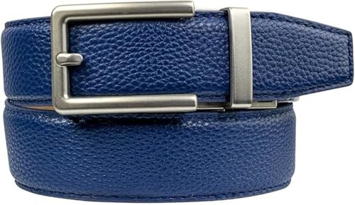 Image of Nexbelt Men's Vegan Leather Ratchet Belt - Adjustable No-Hole Belt for Golf, Casual, and Dress - Cut-to-Size, 1 3 /8 inch Wide
