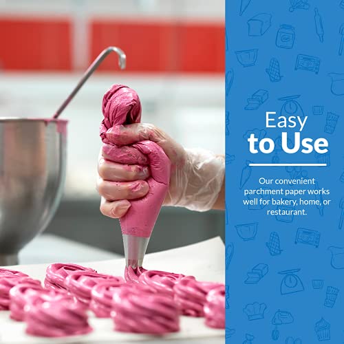 Reli. 500 Pcs Parchment Paper Sheets, Bulk | 12X16 In. | White Parchment Sheets/Baking Sheet Paper | Non-Stick, Pre-Cut Pan Liners | Parchment Paper Sheets For Baking, Air Fryer, Grilling #TOP4