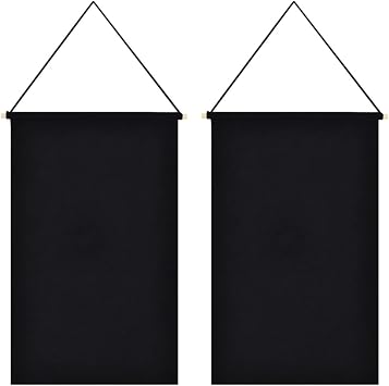 2 Pcs Pin Display Banner for Badges, Buttons and Brooch Collections | Long Lasting Cotton Canvas, Large Storage Capacity, Foldable Design, Space-Saving Storage