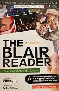 Paperback BLAIR READER 9TH.ED. Book