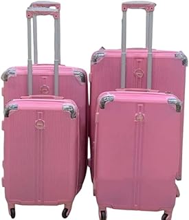 شنط سفر بعجلات غير قابلة للكسر مع قفل تي اس ايه 4 عجلات دوارة- أكريلونيتريل بوتادين ستايرين بينكABS