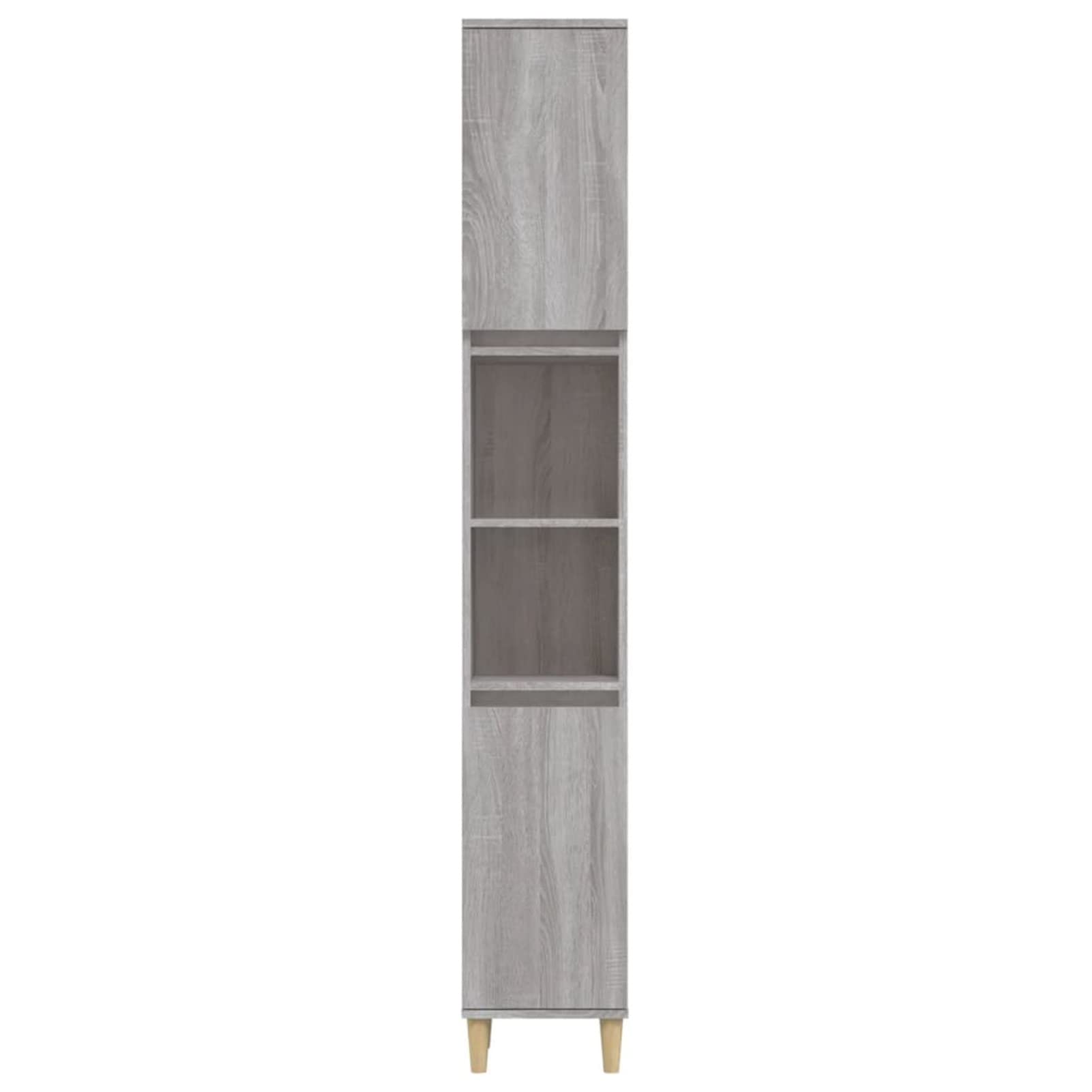 Armadietto A Muro Salvaspazio – Legno Multistrato, Grigio Sonoma, 34.5x34x90 Cm, Per Bagno O Ufficio