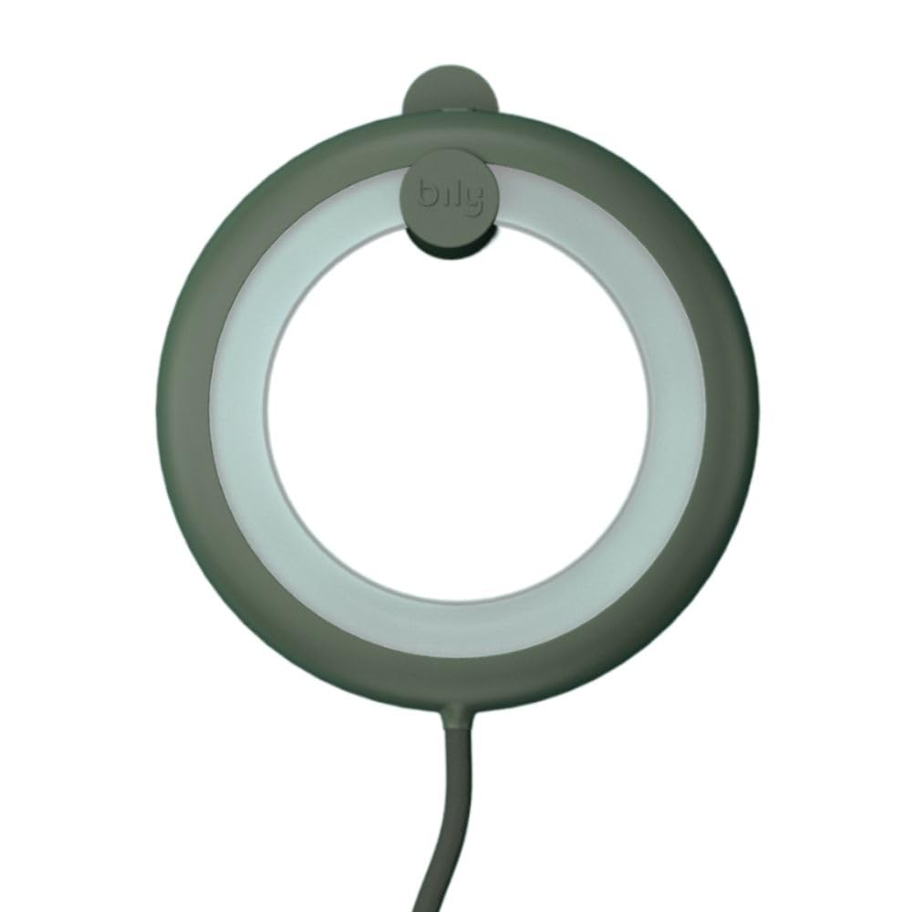 Bily Lampe de Lecture Vert Kaki, LED avec 3 intensités d'éclairage, Ultra légère, Fonctionne sans Batterie ni Piles, Branchement USB, Smartphone