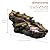 Alpine Corporation TZL296 41" Long Indoor/Outdoor River Rock and Log Fountain with LED Lights – Outdoor Water Feature for Garden, Patio, and Home Décor, Brown