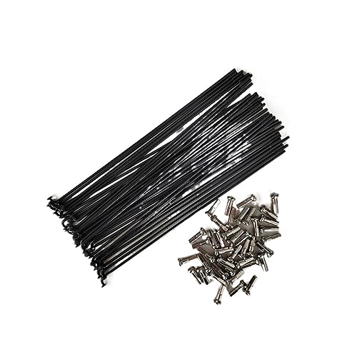 Tétons pliables en cuivre 14 G pour rayon noir de vélo de course