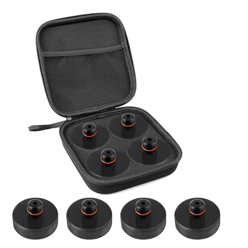 Tlaleikejia Lifting Jack Pad for Tesla Model 3/S/X/Y 4 Pucks with Storage Case Accessories for Tesla Vehicles 2013 to 2026 Not for New Model Y