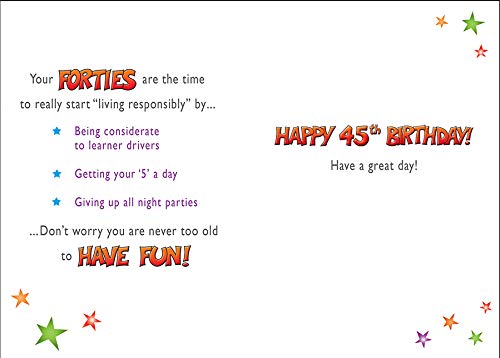 Biglietto di auguri moderno per compleanno, età