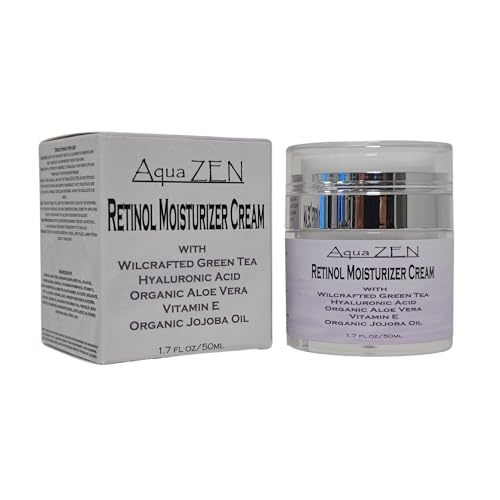 Aqua ZEN 2.5% Active Reintol Moisturizer Cream w/Wildcrafted Green Tea, Hyaluronic Acid, Organic Aloe, Organic Jojoba Oil, & VItamin E - Anti Aging, Daily Hydration, Wrinkle Repair | 1.7fl oz