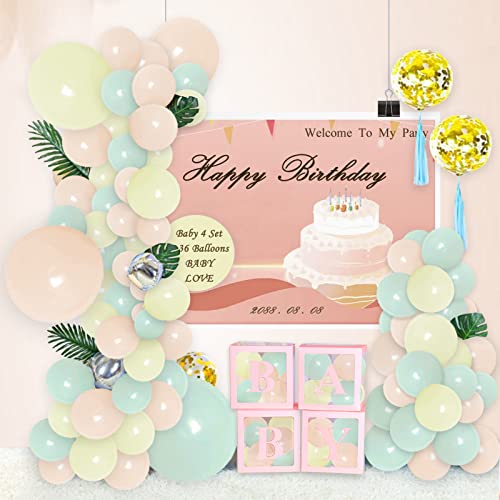 Penubuy Kit de boîte décorative pour fête prénatale pour bébé(rose) Cover