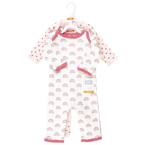 Hudson Baby Unisex Baby Thermal Coveralls 2pk2