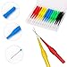 15Pcs Probes Pin Insulation Wire Piercing Needle Test Back Probe Kit Super Tip Multimeter Probe 0.7mm No-Destructive Test Probes for Car Tester Banana Socket Tester