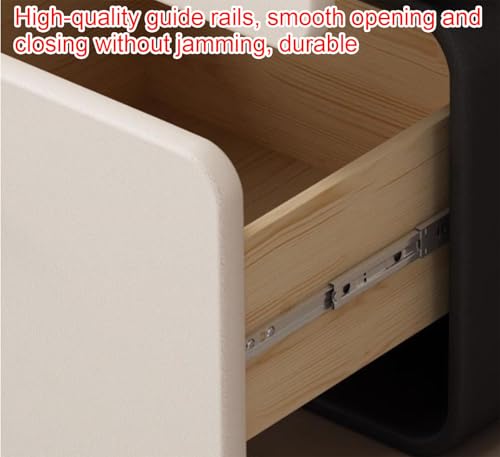 Table de chevet créative en cuir FANDIAO pour une chambre chaleureuse