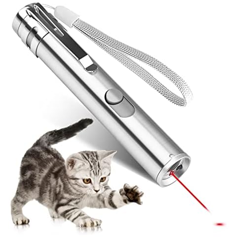 Makerfire 2 in 1 Cat Interactive Toy Dog Cat Catch Exercise Chaser Toy Pet Scratching Training Tool with USB Cable Cover
