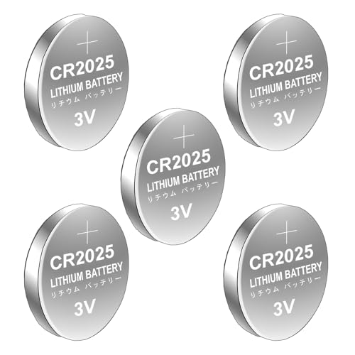 MURYE 10/5 pilas de botón CR2025 de alta potencia de 3 V para juguetes electrónicos y mandos a distancia, relojes, calculadoras, juguete