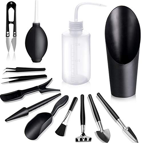 Succulent Tools, 13 Pcs Mini Garden Tool Set, Transplanting Tools Set,Succulent Care kit for...